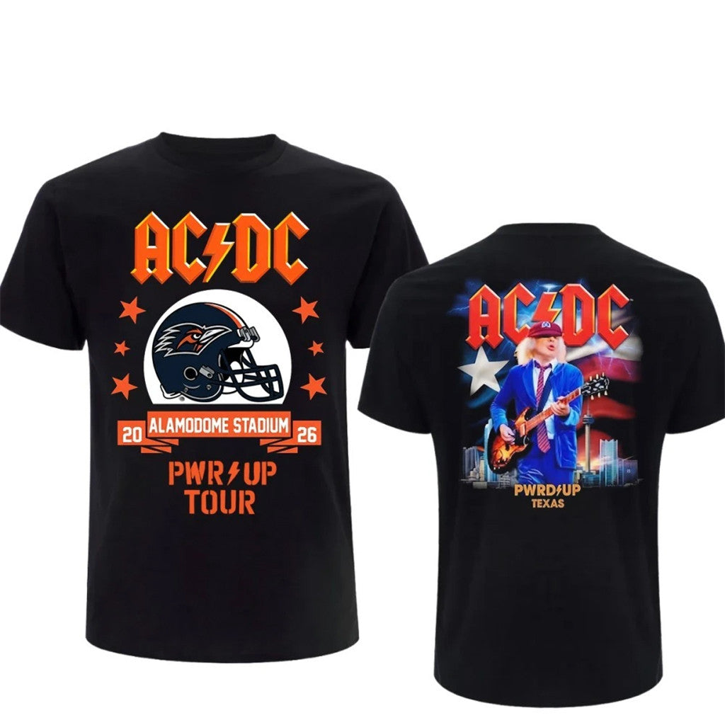 AC DC Merch ACDC Power Up Tour San Antonio 2026 - Shirt Alamodome July 24 Concert Tee Fan Gear - Merchluma