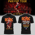 AC DC Merch ACDC Power Up World Tour San Antonio 2026 Shirt Alamodome TX Event Concert Apparel - Merchluma