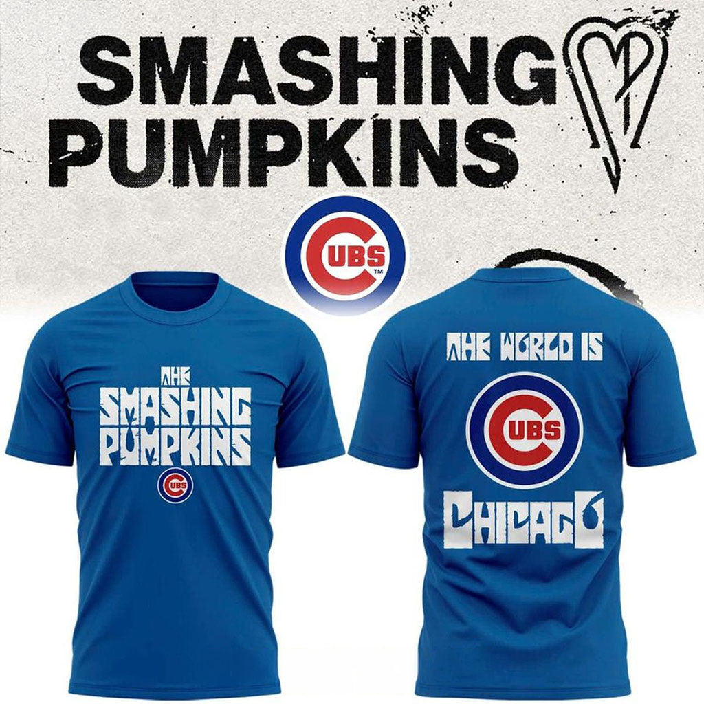 Chicago Cubs X The Smashing Pumpkins 2026 Game Night T-Shirt Chicago Cubs Merch Fan Gifts - Merchluma