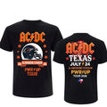 AC DC Merch ACDC San Antonio 2026 Concert T-Shirt Power Up Tour Alamodome TX Shirt Fan Gear - Merchluma