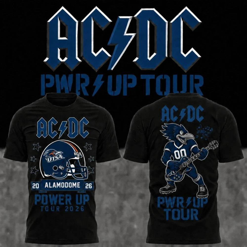 AC DC Merch ACDC San Antonio TX July 24 2026 Tour T-Shirt Power Up Tour Merch Gift For Rock Fan - Merchluma