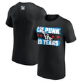 WWE Merch 2026 CM Punk 20 Years Flag T-Shirt Black CM Punk Merch Gift For Wrestling Fans - Merchluma