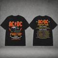 ACDC Merch AC DC Denver CO Event Shirt 2026 Power Up Tour Merch Heavy Rock Fan Apparel Black - Merchluma