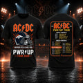 ACDC Merch AC DC Denver Colorado Concert Shirt Power Up World Tour Merch Heavy Metal Fan Gear - Merchluma