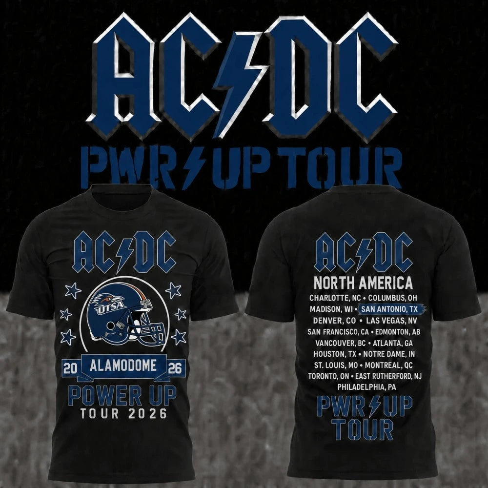 ACDC Merch ACDC Live In San Antonio Alamodome T-Shirt Power Up Tour Merch Gift For Rock Fans - Merchluma
