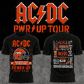 ACDC X Denver Broncos Merch ACDC Power Up Tour 2026 T-Shirt Black Gift Ideas For Music Lovers - Merchluma