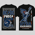 ACDC X UTSA Roadrunners Merch ACDC Power Up Tour 2026 San Antonio Texas T-Shirt Fan Apparel - Merchluma