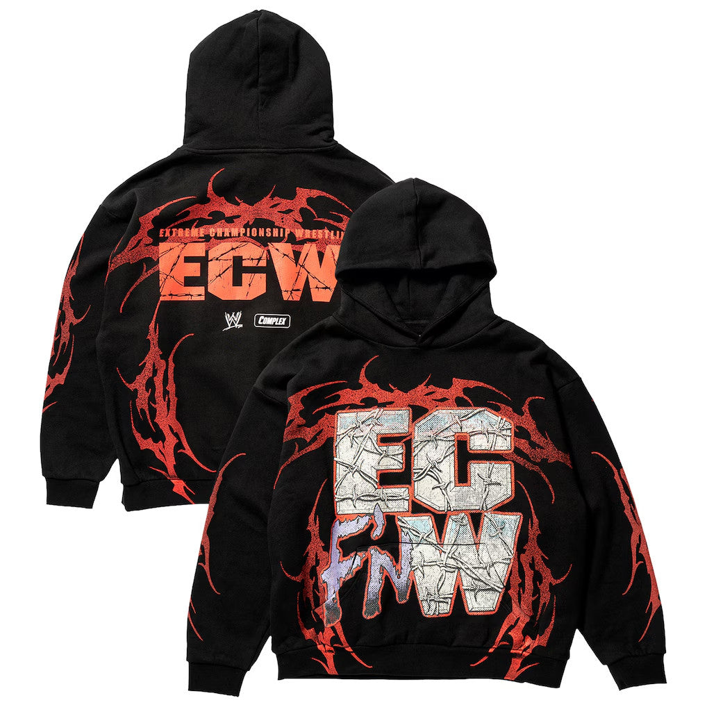 WWE Merch 2026 Complex X WWE Black ECW Hardcore Hoodie Useful Gifts For Brothers - Merchluma