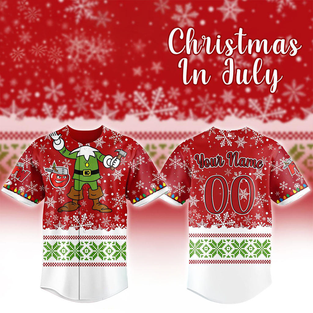 Personalized Fort Wayne Tincaps Christmas In July Night 2026 Jersey Tincaps Merch Gift For Fans - Merchluma