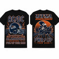 ACDC X UTSA Roadrunners Merch ACDC San Antonio Texas Concert Shirt Power Up Tour Apparel Black - Merchluma