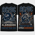 ACDC X UTSA Roadrunners Merch ACDC Tour Shirt San Antonio TX Alamodome Concert T-Shirt Fan Gear - Merchluma
