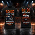 AC DC Merch 2026 AC DC Denver CO Concert T-Shirt Power Up World Tour Merch Rock Fan Gifts - Merchluma