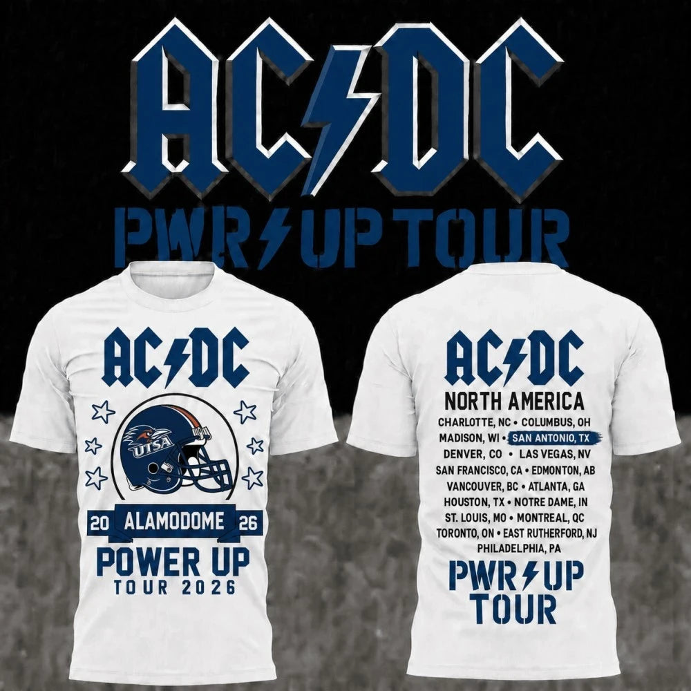 ACDC Merch AC DC San Antonio Texas Concert Shirt Power Up Tour 2026 Alamodome Merch Fan Gifts - Merchluma