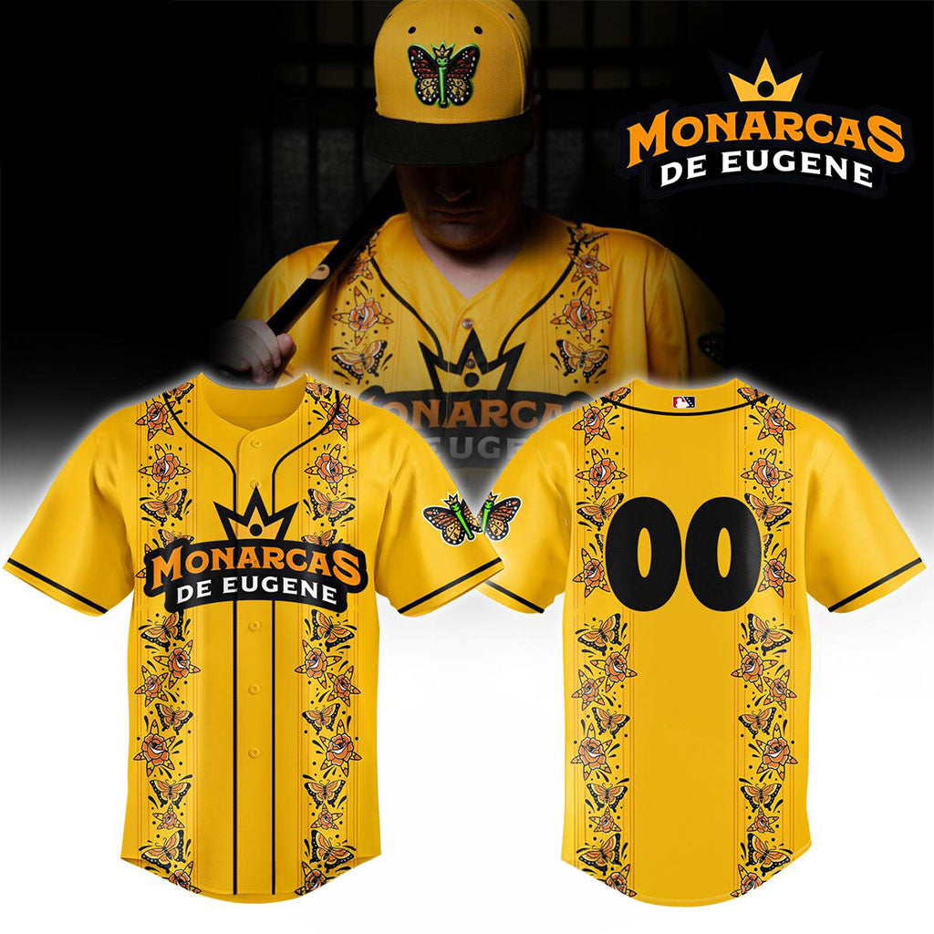 Personalized Eugene Emeralds X Monarcas de Eugene 2026 Night Jersey Eugene Emeralds Merch Gifts - Merchluma