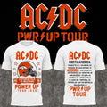AC DC Merch 2026 AC DC Denver CO Concert T-Shirt Power Up Tour Merch Rock Fan Outfits White - Merchluma