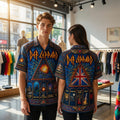 Def Leppard Stained Glass Hysteria Pyromania Rock Band Hawaiian Shirt Def Leppard Merch 2026 - Merchluma