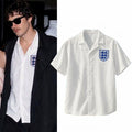 Jacob Elordi England Three Lions Football Hawaiian Shirt England World Cup 2026 Merch Fan Gifts - Merchluma