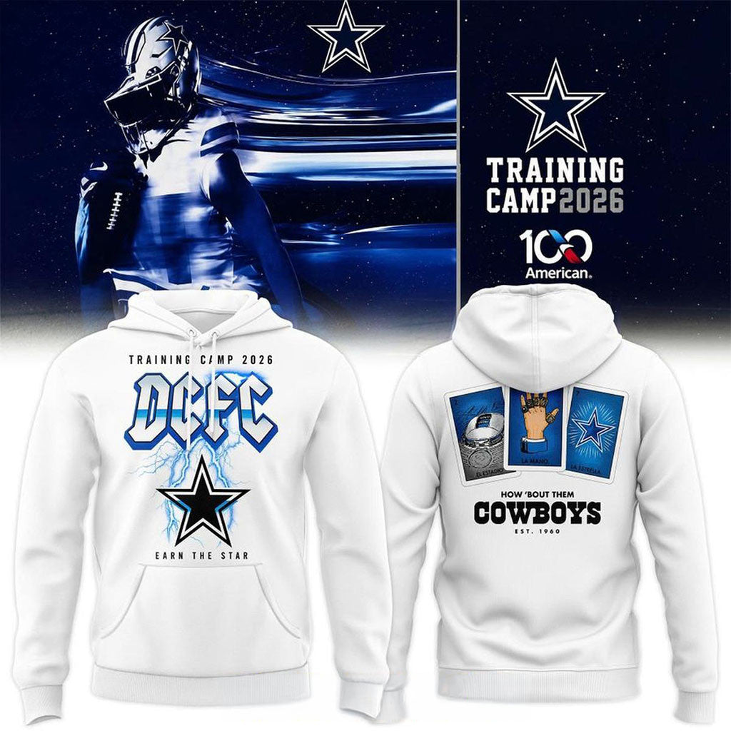 Dallas Cowboys Training Camp 2026 DCFC Earn The Star Concert Hoodie Dallas Cowboys Merch - Merchluma