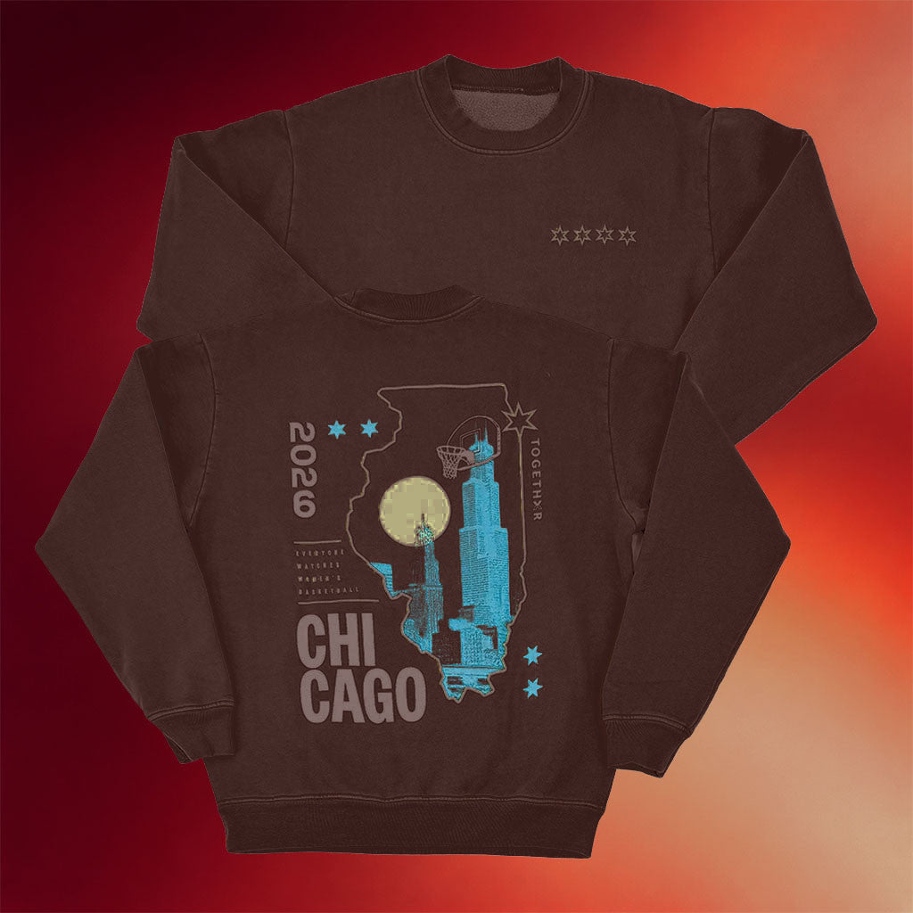 Togethxr Merch 2026 Basketball State of Mind Crewneck Chicago Sweatshirt Sports Fan Gear - Merchluma