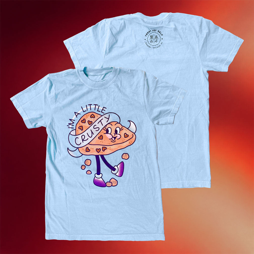 TrashyQweenz Merch 2026 I'm A Little Crusty T-Shirt Cute Bakery Cartoon Shirt Funny Gifts - Merchluma