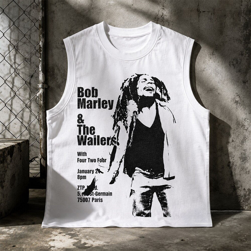 Bob Marley And The Wailers Paris Concert January 2nd Tank Top Best Gift For Music Lovers - Merchluma