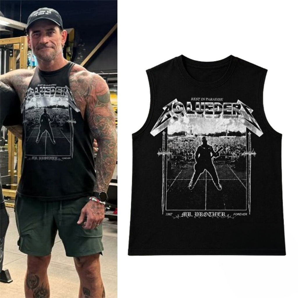 CM Punk Hardlore Wherever He May Roam Tank Top CM Punk Merch Presnet For Brothers - Merchluma