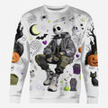 Personalized Jack Skellington Halloween Streetwear Sweatshirt Cool Gift For Halloween - Merchluma