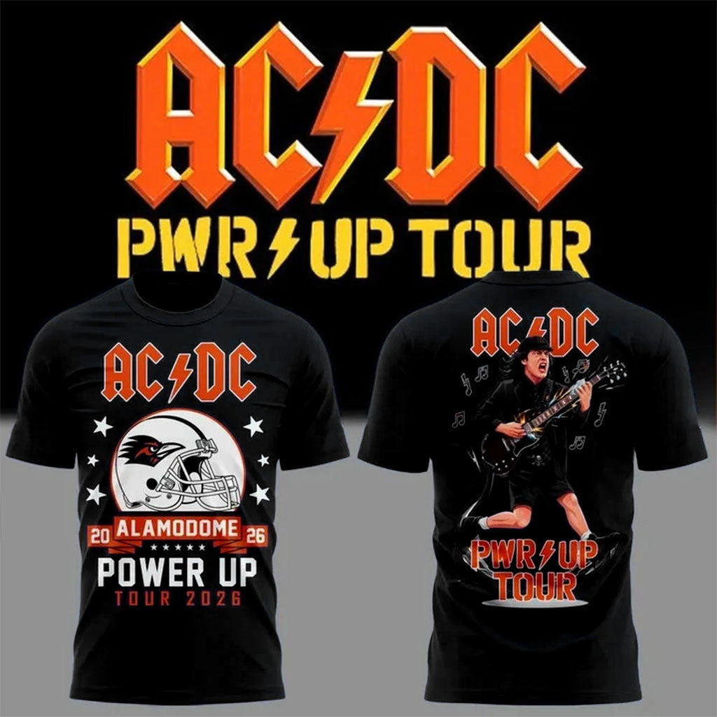 AC DC Merch ACDC Alamodome San Antonio July 24 2026 Event Shirt Power Up World Tour Merch Gifts - Merchluma