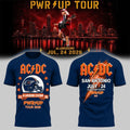 AC DC Merch ACDC San Antonio TX 2026 Concert T-Shirt Power Up World Tour Alamodome Merch - Merchluma
