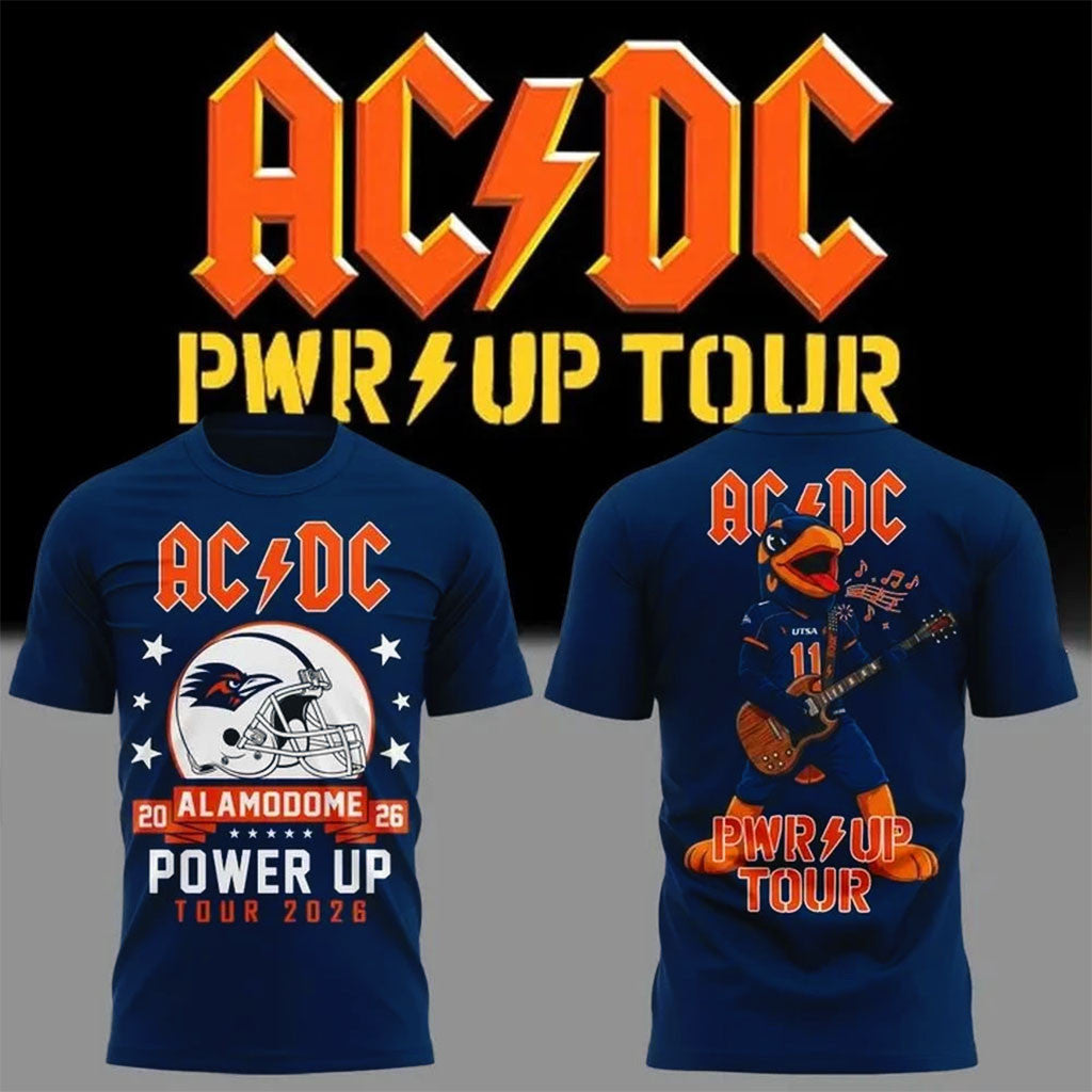 AC DC Merch ACDC San Antonio TX Concert T-Shirt 2026 Power Up Tour Merch Music Fan Apparel - Merchluma