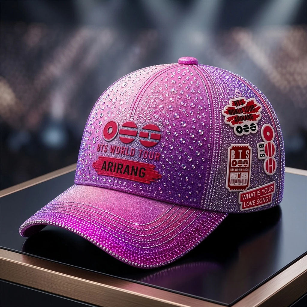 BTS World Tour Arirang Hat What Is Your Love Song Hat BTS Merch Arirang Tour 2026 Kpop Gear - Merchluma