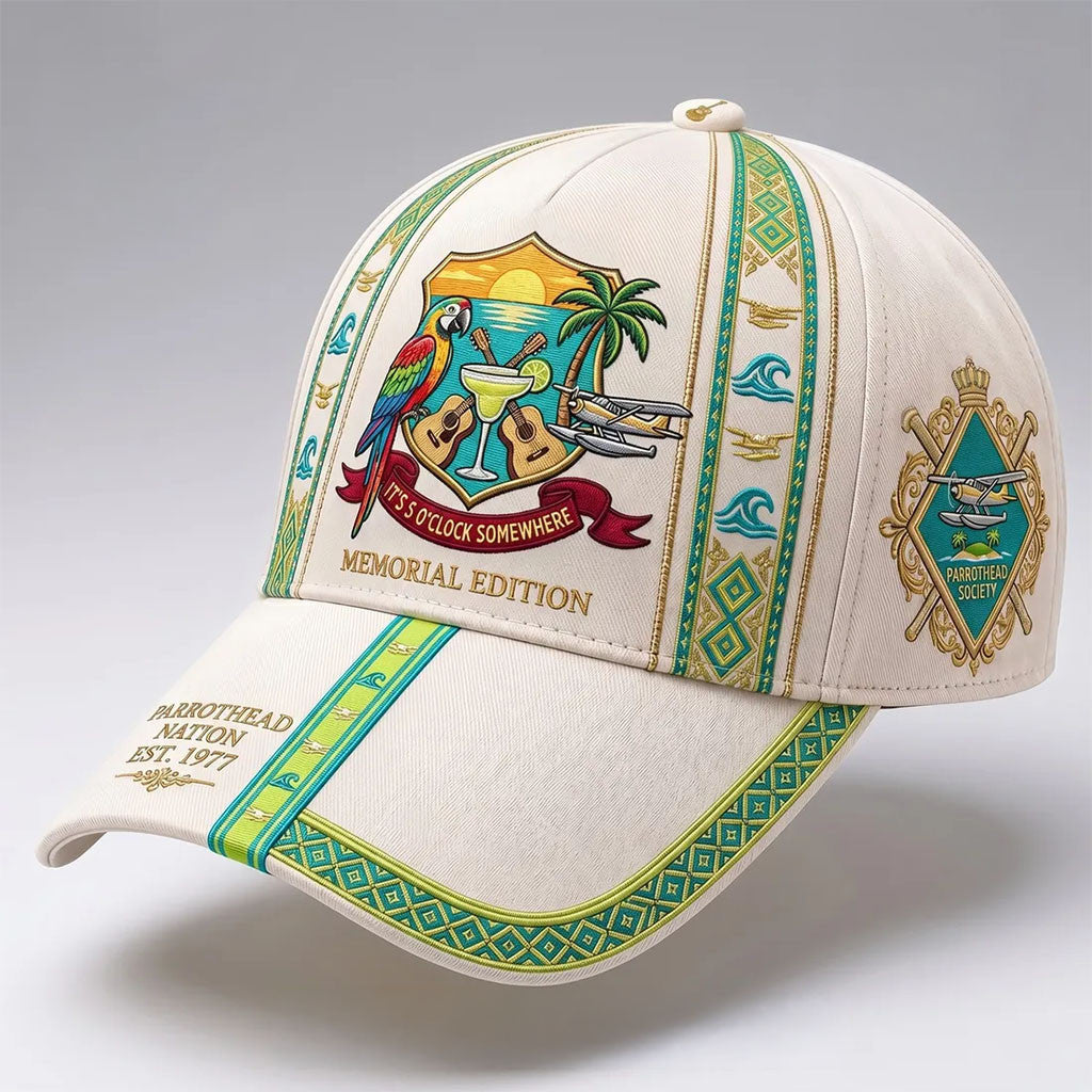 Jimmy Buffett It's 5 O'Clock Somewhere Memorial Hat Parrothead Nation Hat Jimmy Buffett Merch - Merchluma