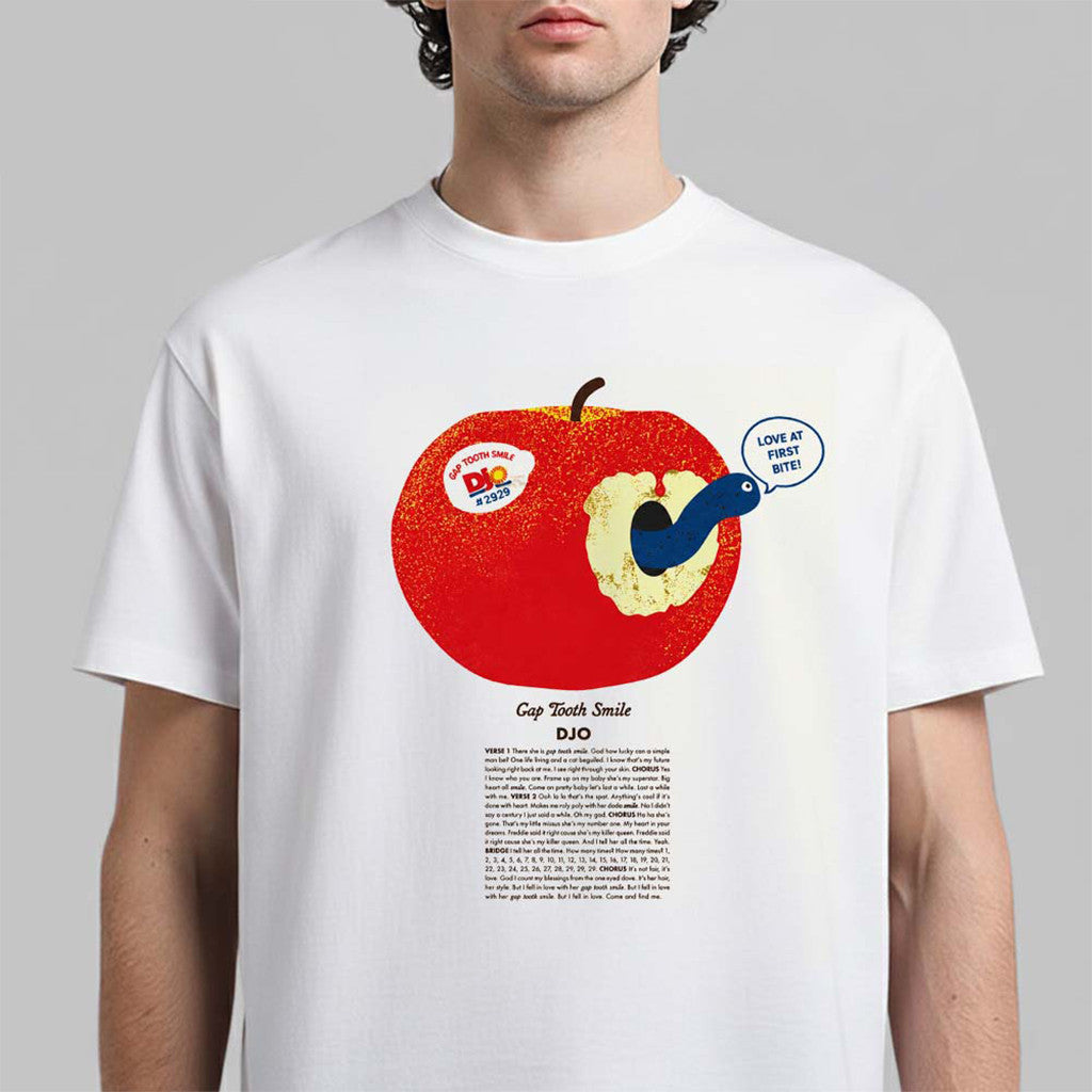 Djo With Tame Impala 2026 Summer Tour Merch Apple Gap Tooth Smile T-Shirt Gifts For BFF - Merchluma