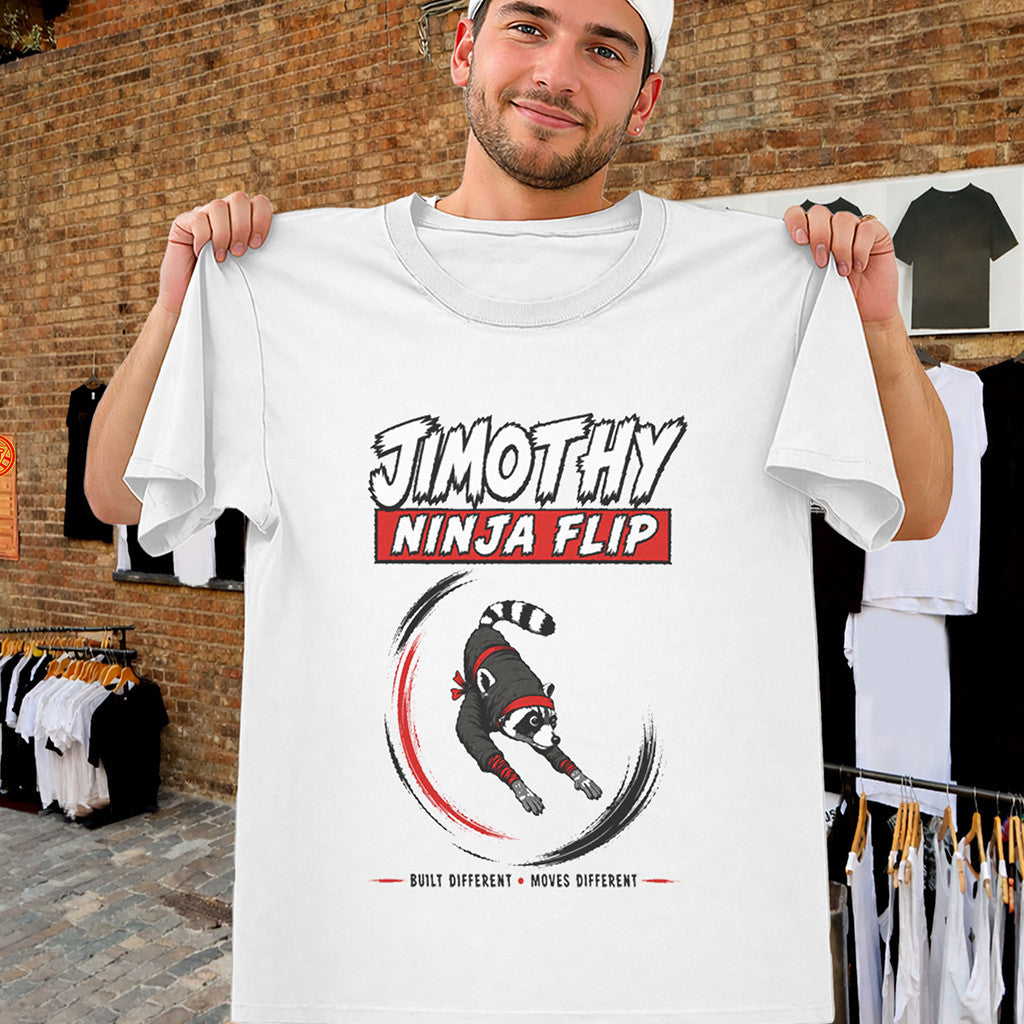 Jimothy Ninja Flip Shirt Seattle Raccoon Meme T-Shirt Gifts For Friends - Merchluma