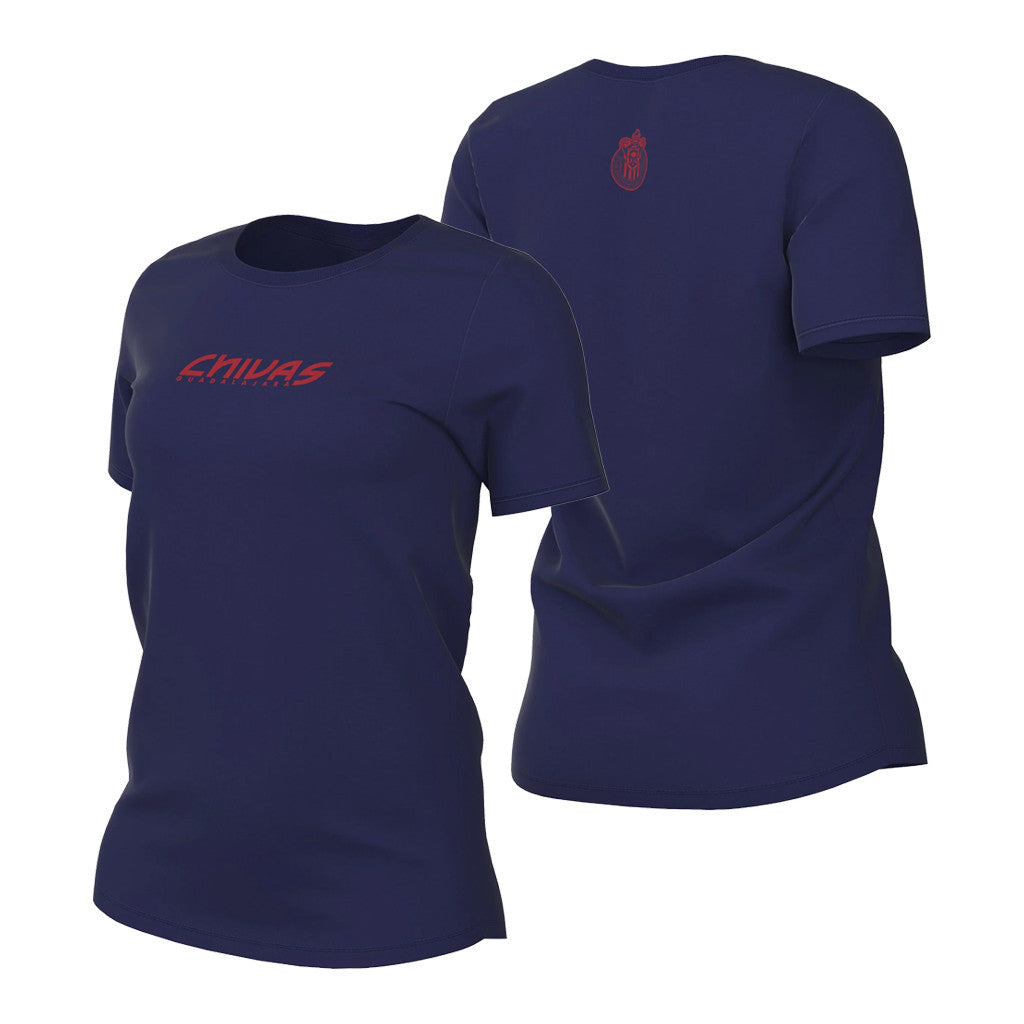Chivas Soccer Merch 2026 Chivas Wordmark T-Shirt Navy Best Gift For Soccer Lovers - Merchluma