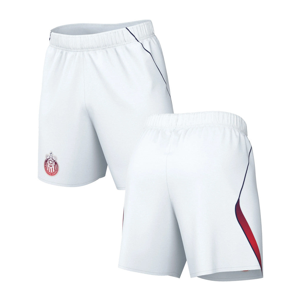 Chivas Soccer Merch Chivas 2026-27 Men's Away Stadium Shorts White Gifts For Soccer Fan - Merchluma