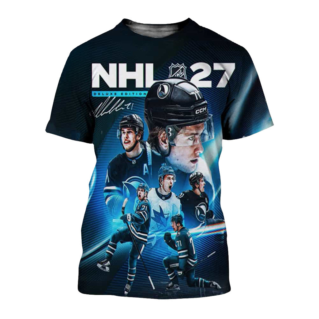 Macklin Celebrini 27 Deluxe Edition Cover Art Shirt Macklin Celebrini Merch Gifts For Hockey Fan - Merchluma