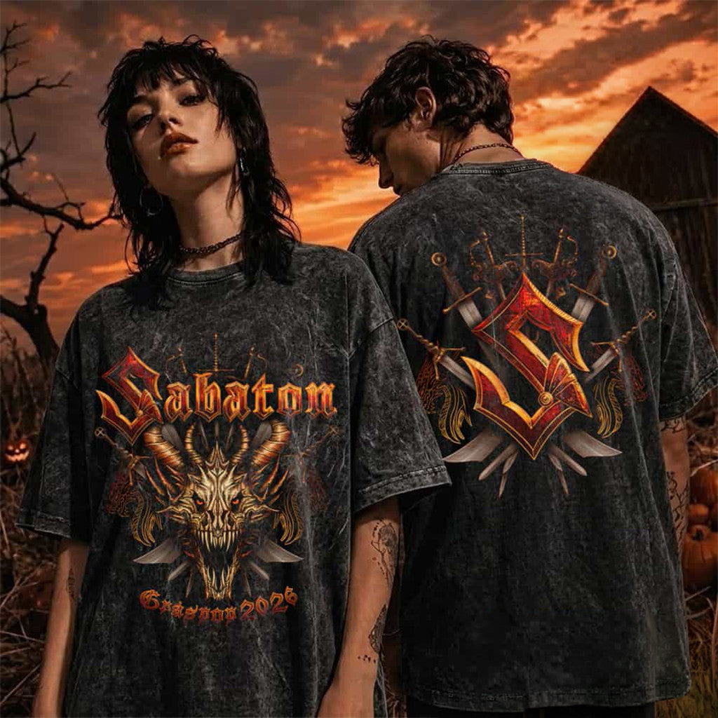 Sabaton Graspop 2026 Event Dragon Demon T-Shirt Sabaton Merch Gifts For Brother - Merchluma