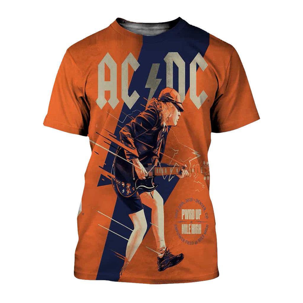 ACDC Merch PWR Up Tour 2026 Shirt Birthday Present For Husband - Merchluma