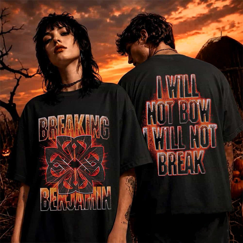 Breaking Benjamin 2026 Summer Nights Collection I Will Not Bow T-Shirt Breaking Benjamin Merch - Merchluma
