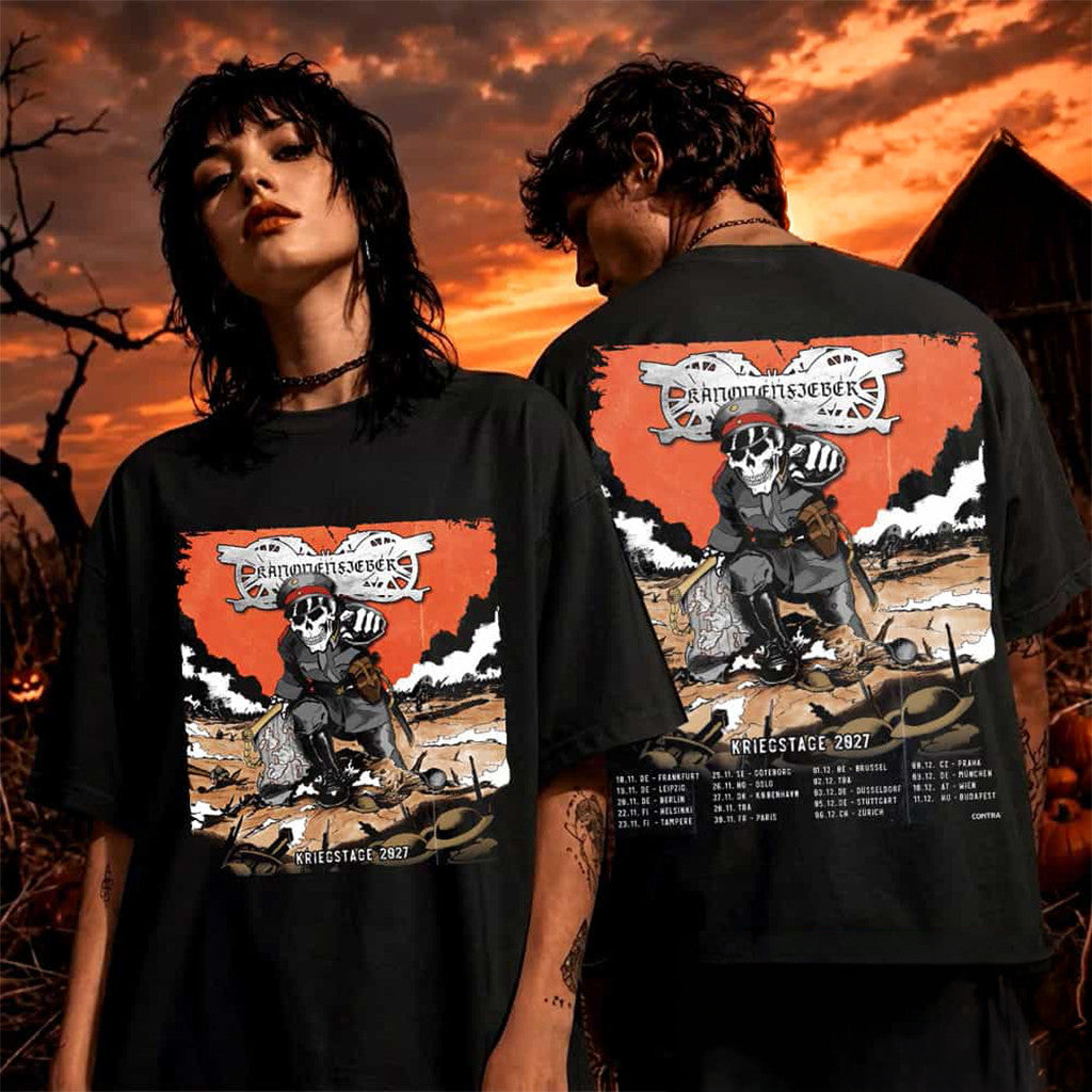 Kanonenfieber Kriegstage 2027 Schedule Tour Dates Unisex T-Shirt Kanonenfieber Merch Gifts - Merchluma