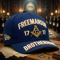 Freemason 1717 Embroidered Brotherhood Baseball Cap Freemason Merch Gift For Dad - Merchluma