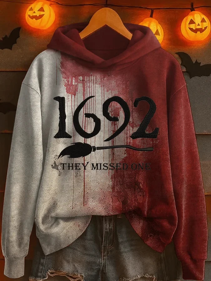 Halloween 1692 They Missed One Hoodie Halloween Horror Nights Clothing Gift For Goths - Merchluma