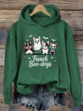 French Boo-Dogs Cute Puppies Costumes Hoodie Cute Halloween Clothing Gift For Dog Lovers - Merchluma