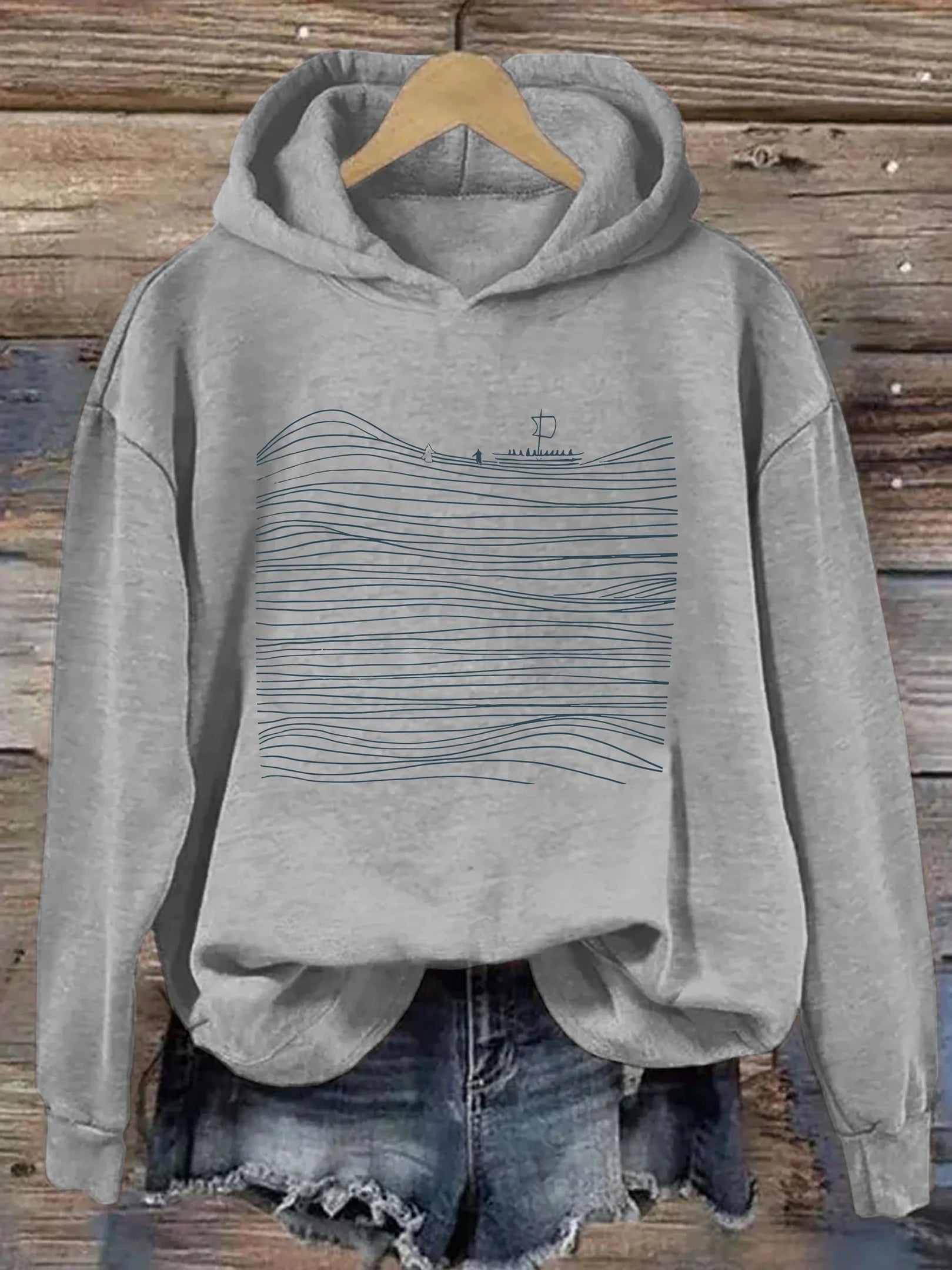 Boho Christian Hoodie Walk On Water Clothing Unique Gift For Him Birthday - Merchluma