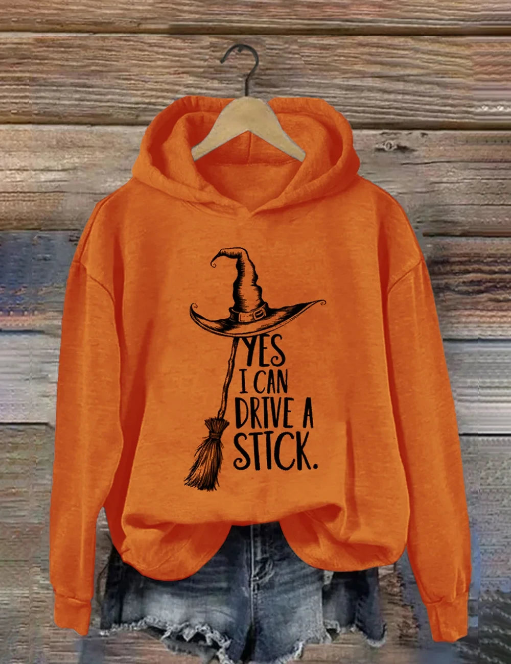 Yes I Can Drive A Stick Halloween Hoodie Funny Halloween Clothing Gift For Bold Women - Merchluma