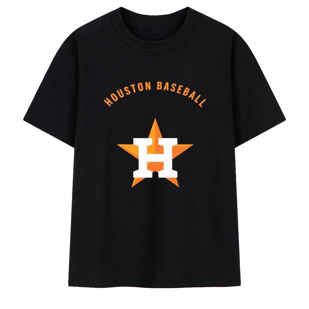 Houston Astros Baseball Star Logo T-Shirt Houston Astros Merch Best Gift For Husband - Merchluma
