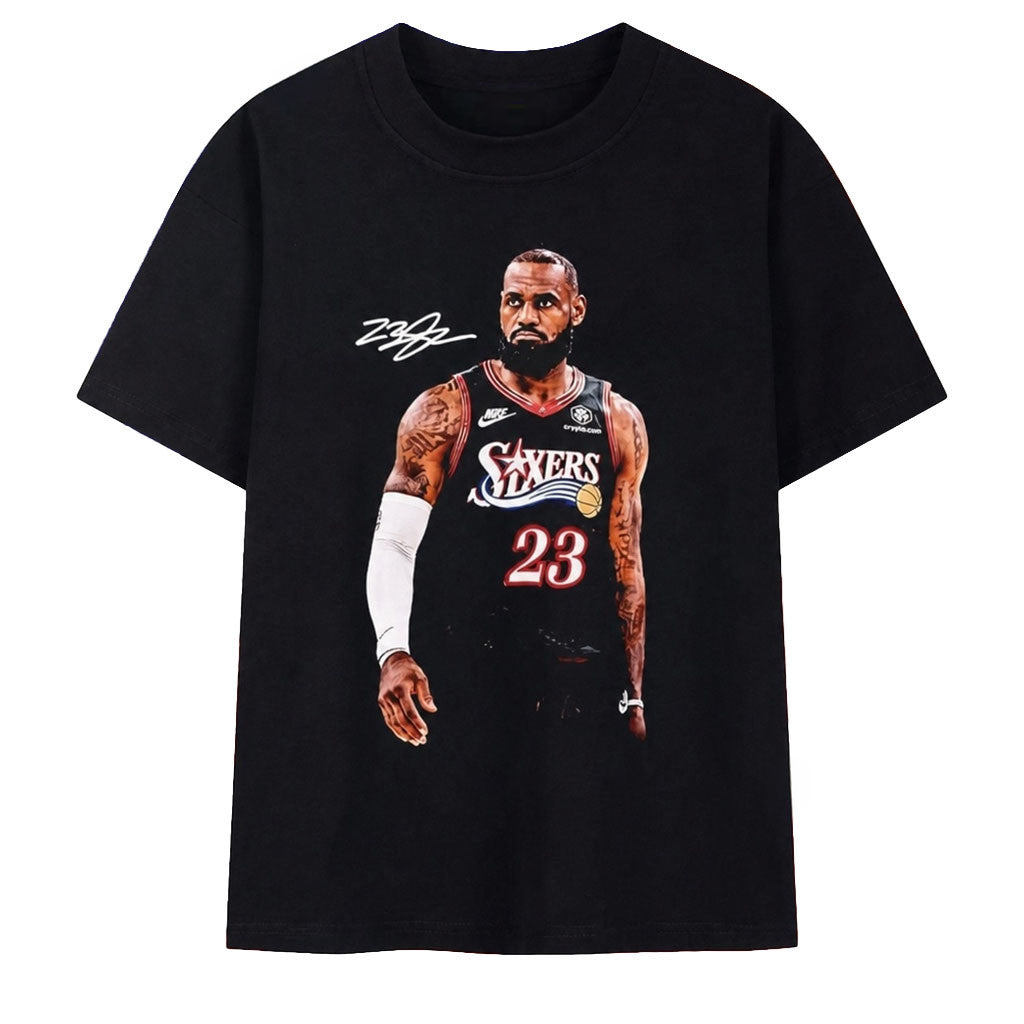 Lebron James Philadelphia 76ers The Final Act Shirt Lebron James Merch Basketball Fan Gifts - Merchluma