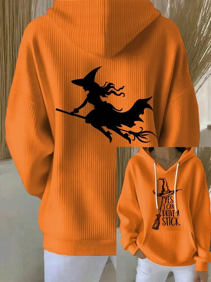 Yes I Can Drive A Stick Hoodie Witch Flying Castle Moon Merch Useful Gifts For Wife - Merchluma