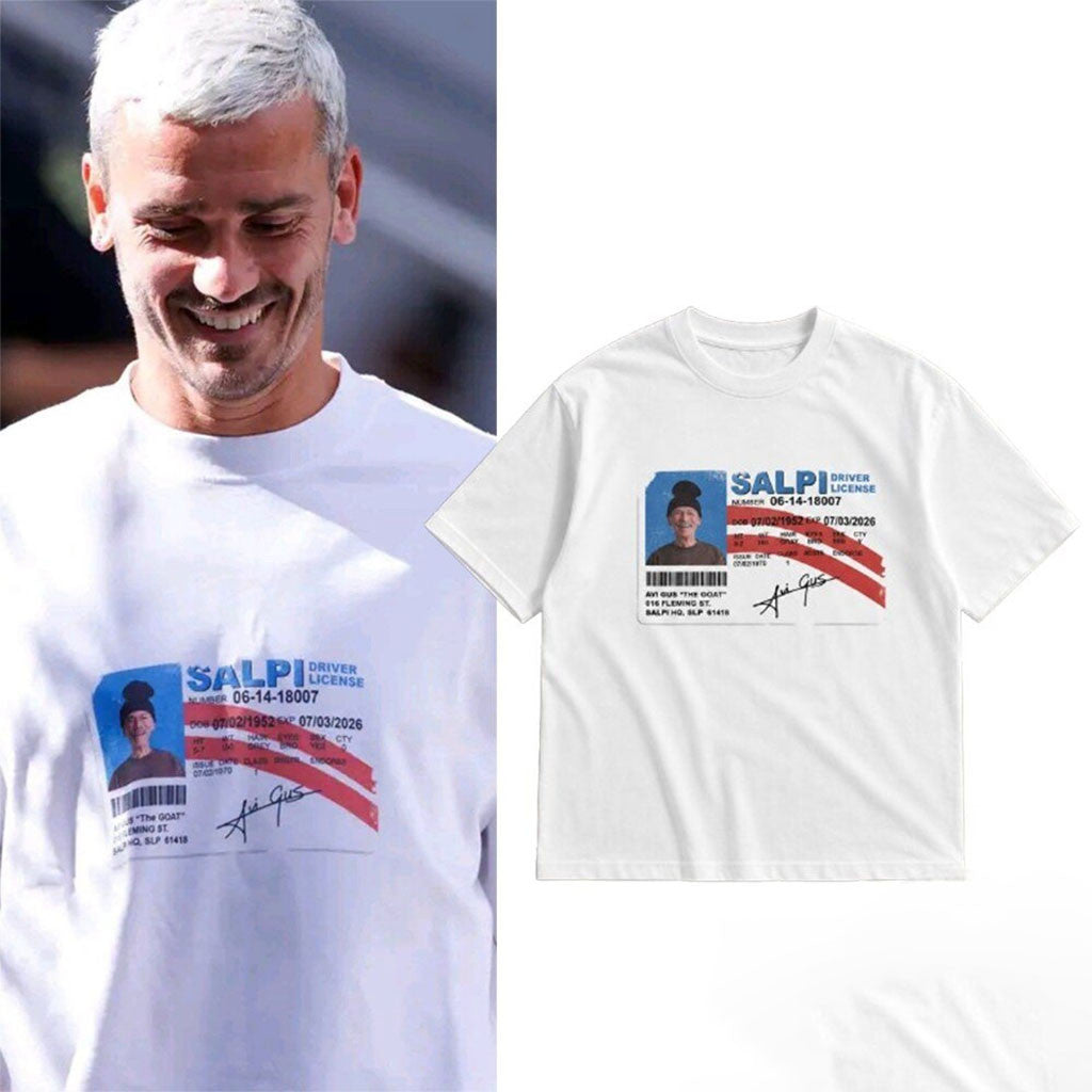 Antoine Griezmann MLS The GOAT Salpi Driver's License Inspired Shirt Gifts For Brothers - Merchluma